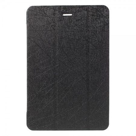 Samsung Galaxy Tab A 8.0 (T350) Leder Case mit seidenartiger Textur und Standfunktion - schwarz