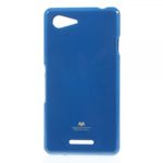 Goospery - Sony Xperia E3/E3 Dual Handy Hülle - TPU Soft Case - Pearl Jelly Series - blau