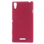 Sony Xperia T3 Mattes Hart Plastik Case mit sandartiger Oberfläche - rosa