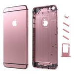 iPhone 6 Plus Mattes Rückgehäuse Umbauteil mit dunkelgrauen Rändern - pink