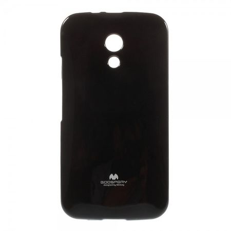 Goospery - Motorola Moto G (2nd Gen) Handy Hülle - TPU Soft Case - Pearl Jelly Series - schwarz