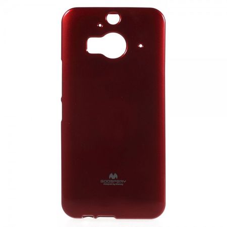 Goospery - HTC One M9 Plus Handy Hülle - TPU Soft Case - Pearl Jelly Series - rot