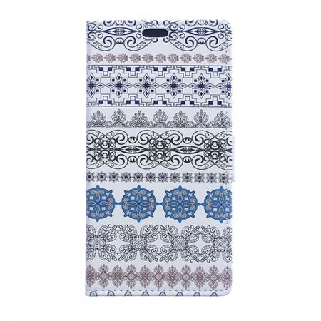 Sony Xperia Z4/Z3+/Z3+ Dual Leder Flip Case mit Blumenmuster