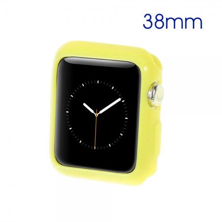 Apple Watch (38mm) Elastisches, gelartiges Plastik Case - gelb