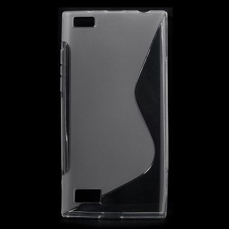 BlackBerry Leap Elastisches Plastik Case S-Shape - transparent