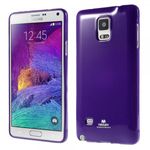 Samsung Galaxy Note 4 Newsets Mercury Elastisches, leicht glänzendes Plastik Case - purpur