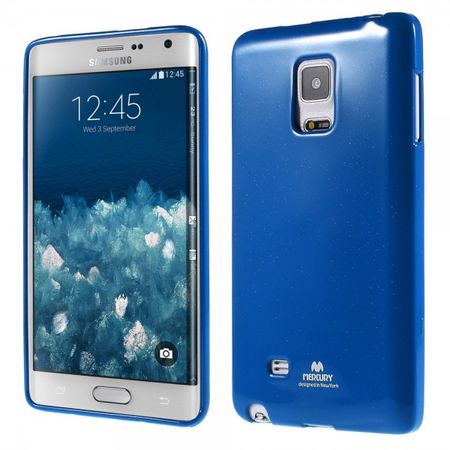 Samsung Galaxy Note Edge Newsets Mercury Elastisches, leicht glänzendes Plastik Case - dunkelblau