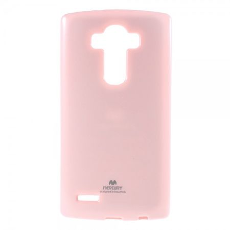 LG G4 Newsets Mercury Elastisches, leicht glänzendes Plastik Case - pink