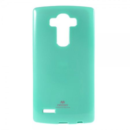 LG G4 Newsets Mercury Elastisches, leicht glänzendes Plastik Case - cyan