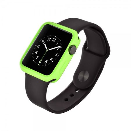 Apple Watch (38mm) Ultradünnes (0.7mm), elastisches Plastik Case - grün