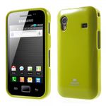 Samsung Galaxy Ace 1 (S5830) Newsets Mercury Elastisches, leicht glitzerndes Plastik Case - grün