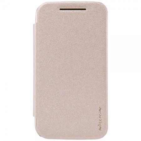 Motorola Moto E2 (2015 Edition) Nillkin Sparkle Series Leder Flip Case - gold