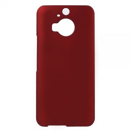 HTC One M9 Plus Gummiertes Hart Plastik Case - rot