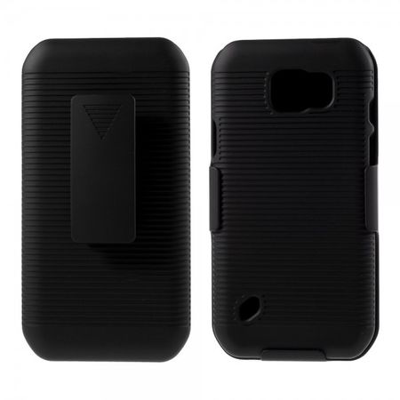 Samsung Galaxy S6 Active Gummiertes, robustes Hart Plastik Case mit Gurthalterung