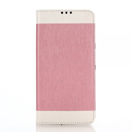 Samsung Galaxy Note 5 Leder Case mit seidenartiger Oberfläche - pink