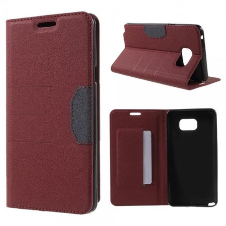 Samsung Galaxy Note 5 Leder Case mit Textur - rot