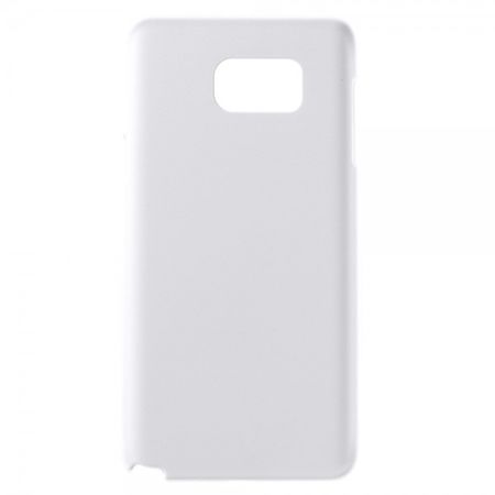 Samsung Galaxy Note 5 Gummiertes Hart Plastik Case - weiss