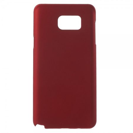 Samsung Galaxy Note 5 Gummiertes Hart Plastik Case - rot