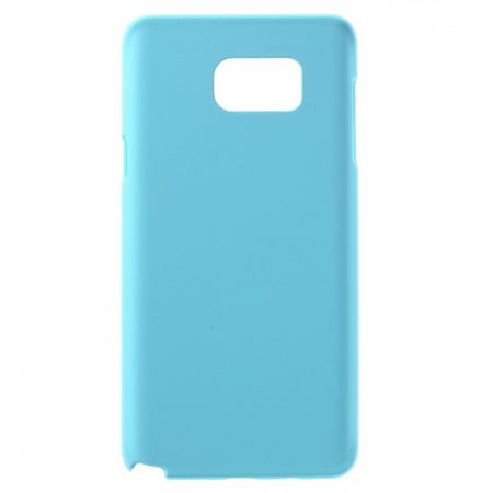 Samsung Galaxy Note 5 Gummiertes Hart Plastik Case - hellblau