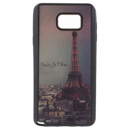 Samsung Galaxy Note 5 Elastisches Plastik Case mit Eiffelturm