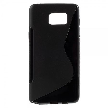 Samsung Galaxy Note 5 Elastisches Plastik Case S-Shape - schwarz