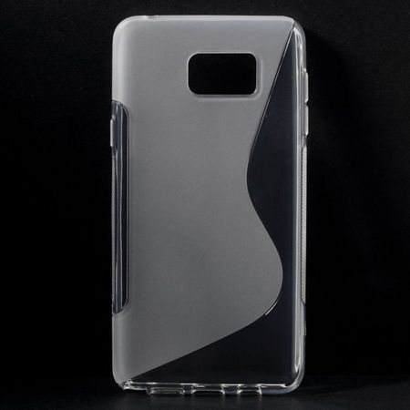 Samsung Galaxy Note 5 Elastisches Plastik Case S-Shape - transparent