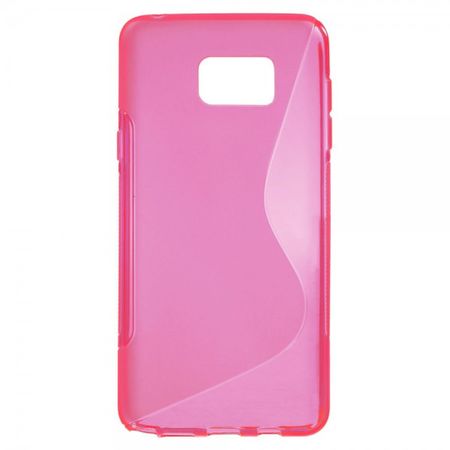 Samsung Galaxy Note 5 Elastisches Plastik Case S-Shape - rosa