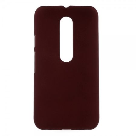 Motorola Moto G (3 Gen) Gummiertes Hart Plastik Case - rot