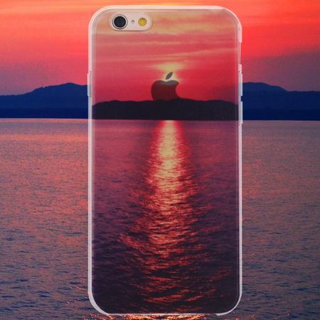 iPhone 6 Plus/6S Plus Elastisches Acryl Plastik Case mit Ozean und Sonnenaufgang