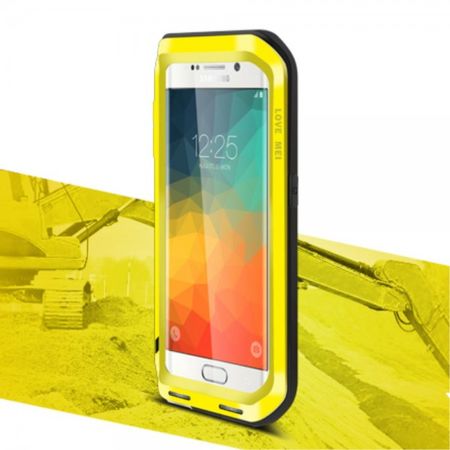 Galaxy S6 Edge Plus LOVE MEI Ultrarobustes Metall und Silikon Case (ohne Gorilla Glas) - gelb