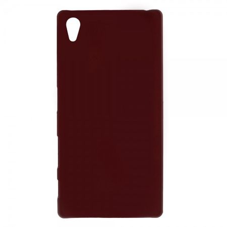 Sony Xperia Z5 Gummiertes Hart Plastik Case - rot