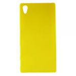 Sony Xperia Z5 Gummiertes Hart Plastik Case - gelb