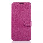 Alcatel One Touch Idol 3 4.7 Leder Case mit seidenartiger Textur und Standfunktion - rosa