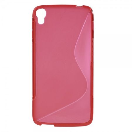 Alcatel One Touch Idol 3 5.5 Elastisches Plastik Case S-Shape - rot