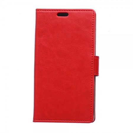 Sony Xperia E4g/E4g Dual Crazy Horse Leder Case mit Standfunktion - rot