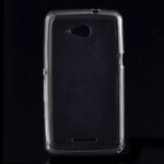 Sony Xperia E4g/E4g Dual Elastisches, gelartiges Plastik Case - transparent
