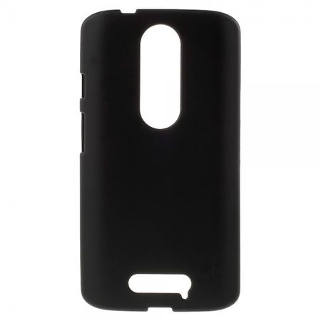 Motorola Moto X3 Mattes, elastisches Plastik Case - schwarz