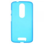 Motorola Moto X3 Mattes, elastisches Plastik Case - blau