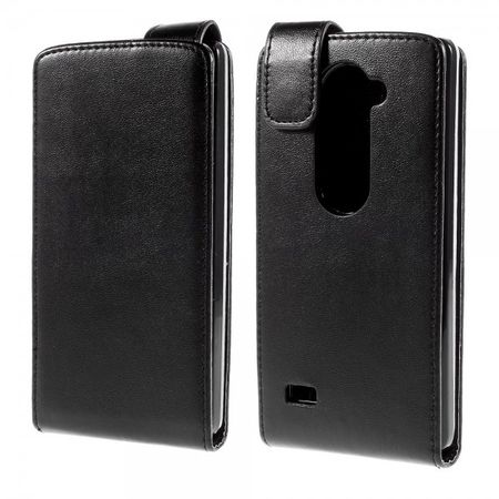 LG Leon Magnetische Leder Case Hülle vertikal - schwarz