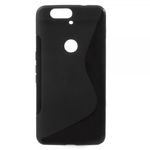 Huawei Nexus 6P Elastisches Plastik Case S-Shape - schwarz