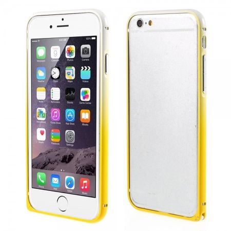 iPhone 6 Plus/6S Plus Metallener Handy Bumper mit Farbverlauf - gelb