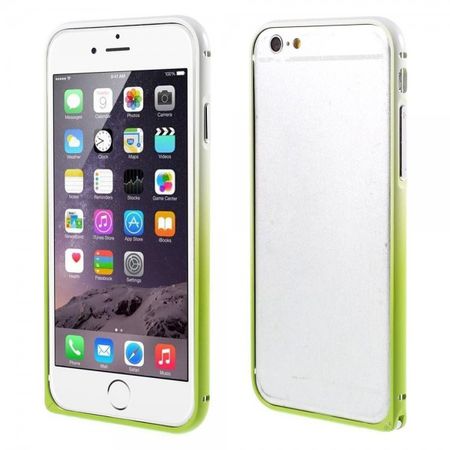 iPhone 6 Plus/6S Plus Metallener Handy Bumper mit Farbverlauf - grün