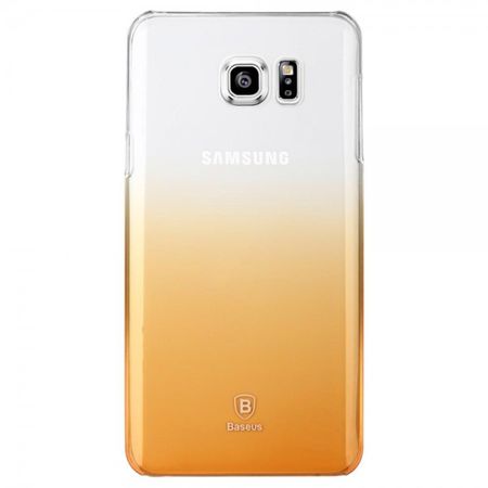 Samsung Galaxy Note 5 Hart Plastik Handy Case mit Farbverlauf von Baseus - transparent/gold