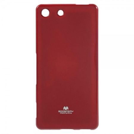 Goospery - Sony Xperia M5/M5 Dual Handy Hülle - TPU Soft Case - Pearl Jelly Series - rot