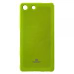 Goospery - Sony Xperia M5/M5 Dual Handy Hülle - TPU Soft Case - Pearl Jelly Series - lime