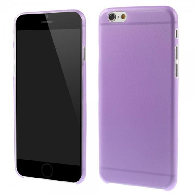iPhone 6/6S Ultradünne, matte und elastische Plastik Cover Hülle - purpur