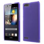 Huawei Ascend G6 Elastische, matte Plastik Cover Hülle - purpur