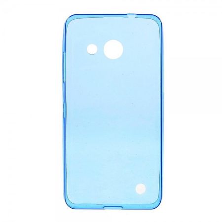 Microsoft Lumia 550 Ultradünne, elastische Plastik Cover Hülle - blau