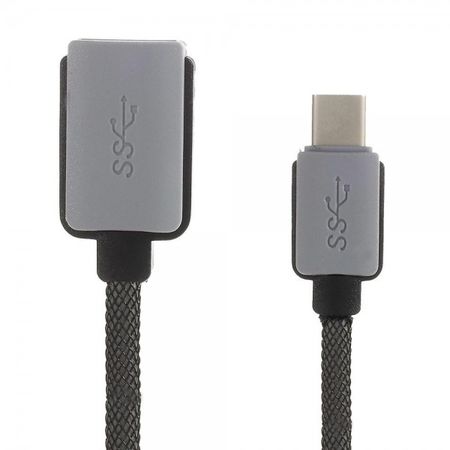 USB Type-C 3.1 zu USB 2.0 OTG Verbindungs Kabel mit Maschenmuster (2m)