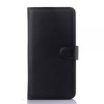 Xiaomi Redmi Note 2 Leder Cover Hülle mit Litchitextur - schwarz